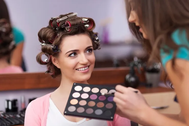 Simple Hair and Extras to Match the Makeup